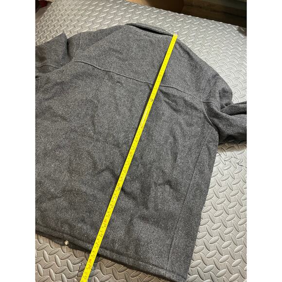 Vintage GAP Wool Coat Jacket‎ Size XXL Mens Gray Full Zip Insulated Coat - Picture 6 of 10